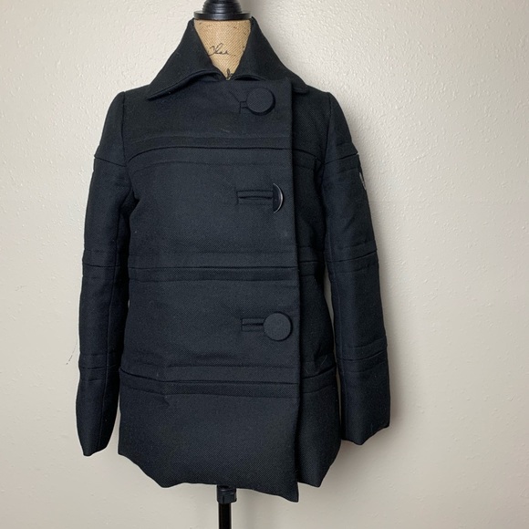 Moncler Jackets & Blazers - Moncler Cabin Hostess Black Logo Down Jacket 00